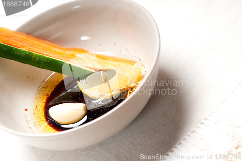 Image of fresh pinzimonio snack appetizer