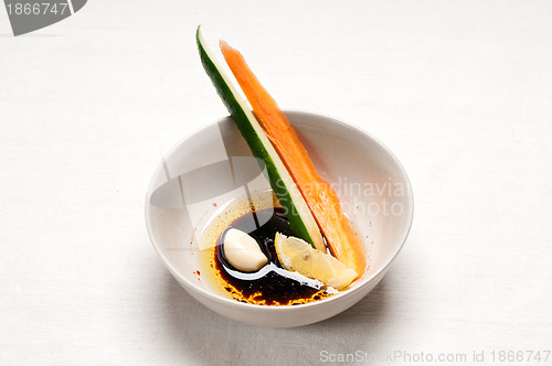 Image of fresh pinzimonio snack appetizer