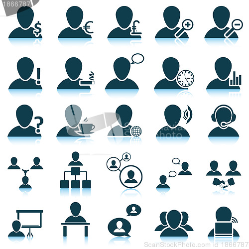 Image of People icon set