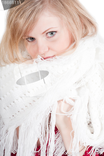 Image of Portrait of beautiful blond woman