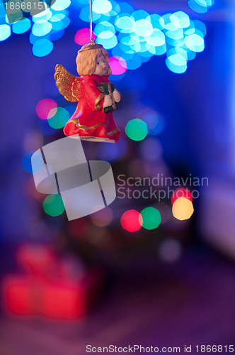 Image of Christmas toy (angel) hanging