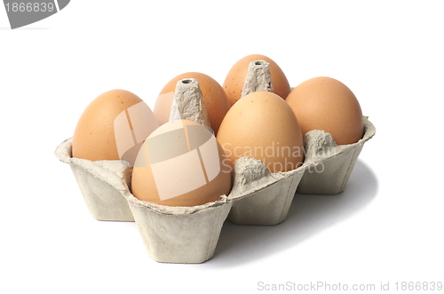 Image of Eggs on White