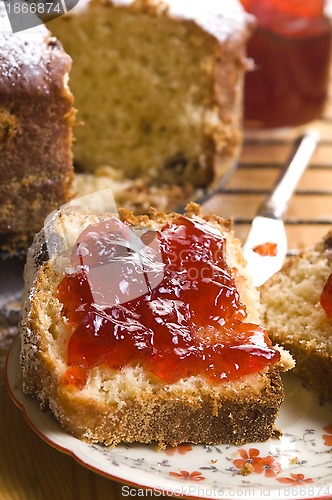 Image of Traditional Polish Cake with apple marmelade