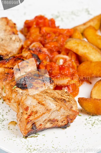 Image of Grilled kebab pork meat