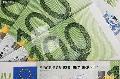 Image of euro banknotes