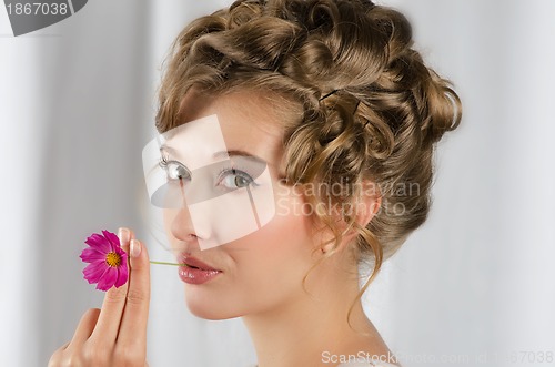 Image of beauty woman closeup portrait