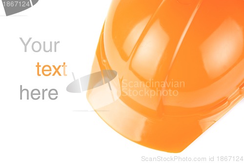 Image of orange build helmet