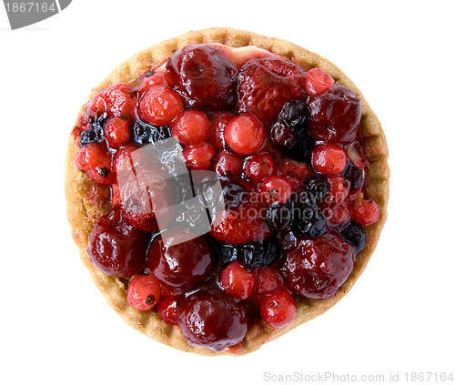 Image of red fruits pie