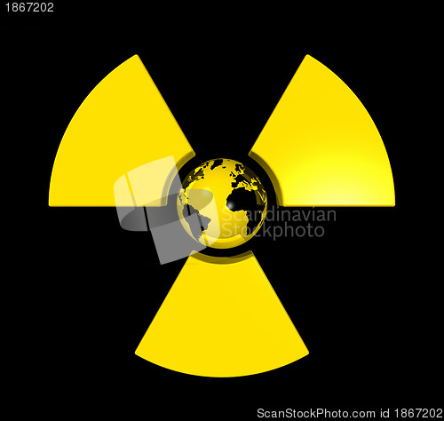 Image of Radioactive world globe