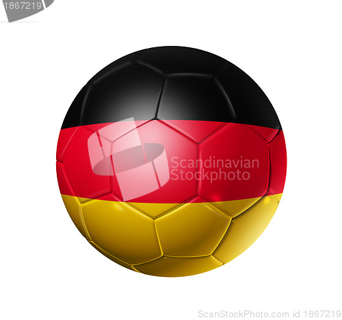 Image of Soccer football ball with Germany flag