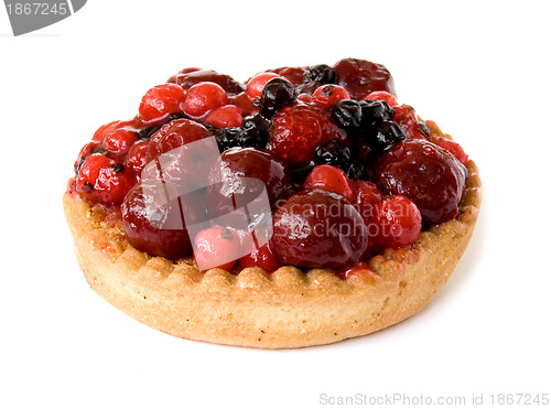 Image of red fruits pie