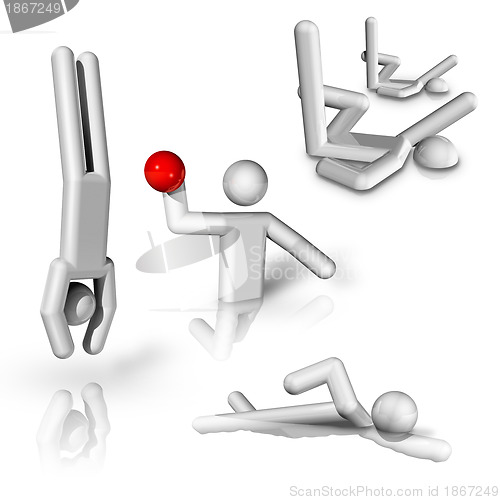 Image of sports symbols icons series 8