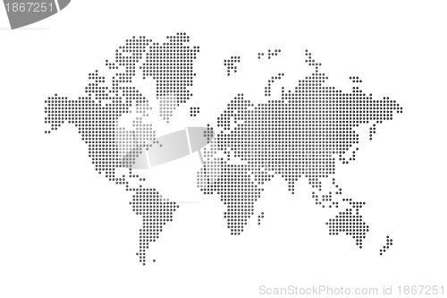 Image of dots world map