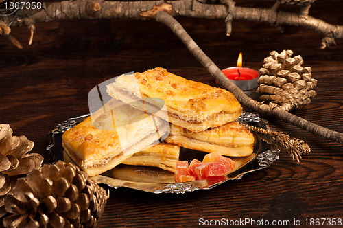 Image of Puff pastry with pumpkin filling