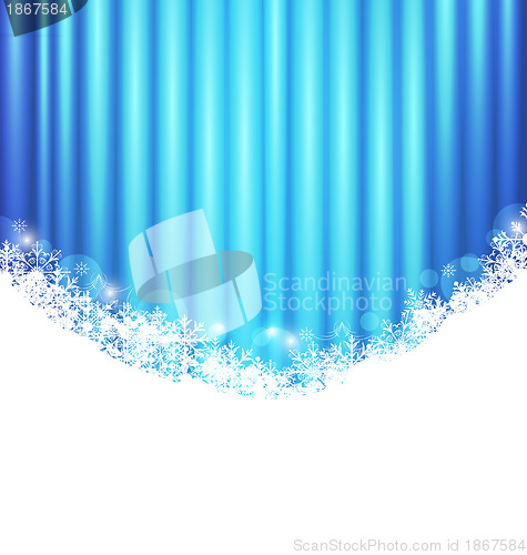 Image of Christmas abstract wallpaper with sparkle, snowflakes