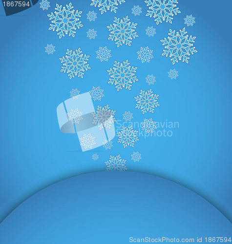 Image of Christmas applique with set snowflakes