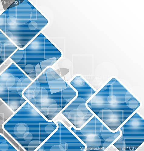 Image of Abstract squares blank background for design business card