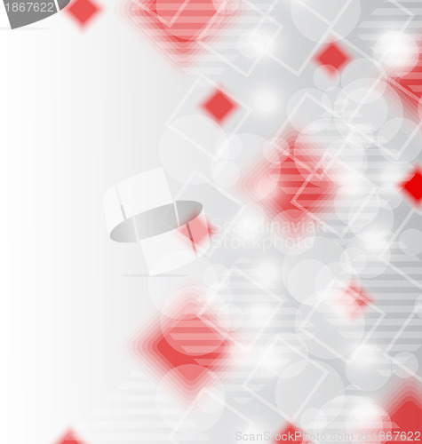 Image of Futuristic set squares, abstract background