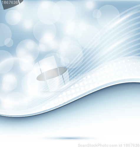 Image of Abstract wavy background for design business card