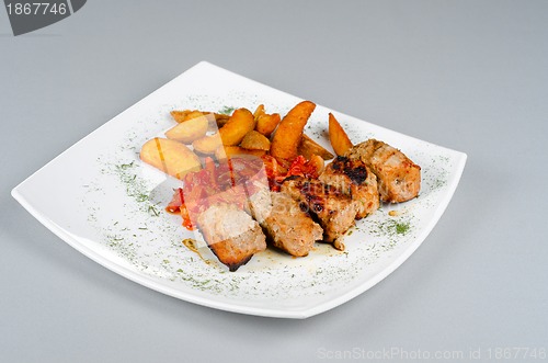 Image of Grilled kebab pork meat