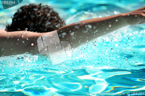 Image of Abstract swimming