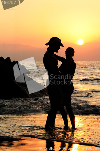 Image of Couple at sunset