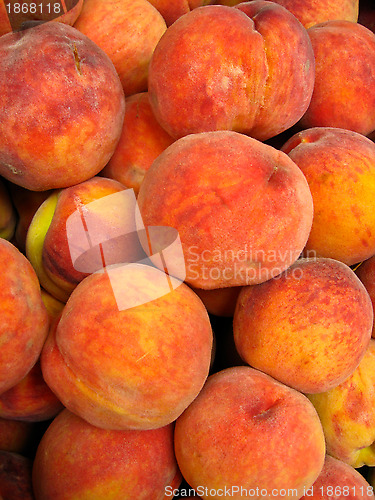 Image of Many bright tasty peaches