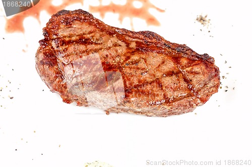 Image of Juicy rib-eye beef steak