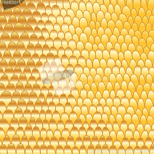 Image of Gold doodle hand-made abstract background