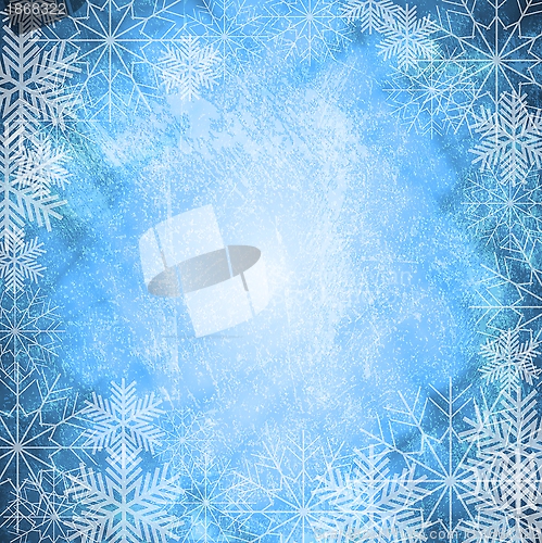 Image of Christmas blue design