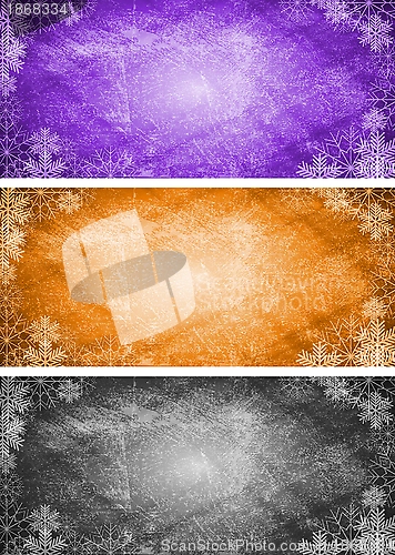 Image of Grunge Christmas banners