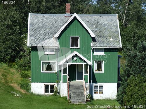 Image of Basic house typical for Scandinavia