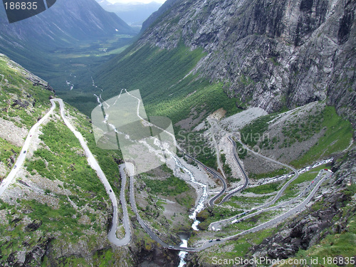 Image of Trollstigen - tortuous mountain road