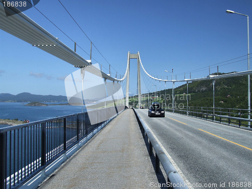 Image of Big suspension bridge in Norway