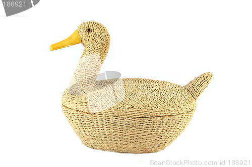 Image of Duck made of cane material