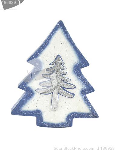 Image of Blue Christmas tree