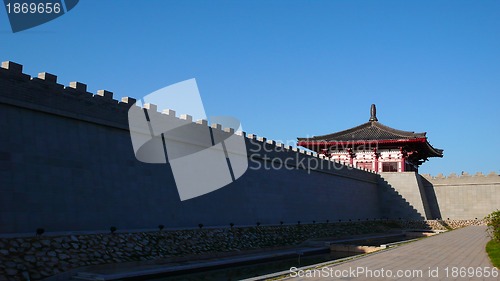 Image of Ancient city wall of Xian China