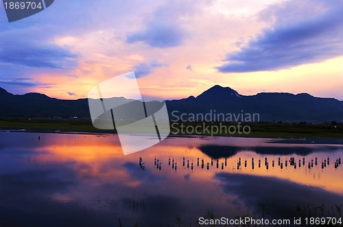 Image of Cloudscape and landscape