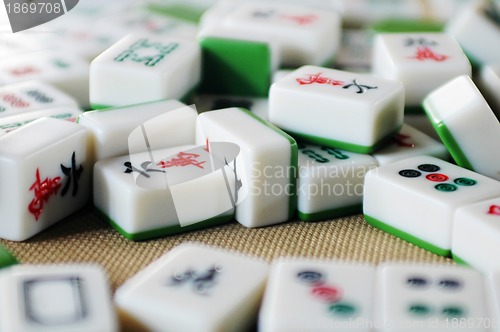 Image of Chinese mahjong tiles