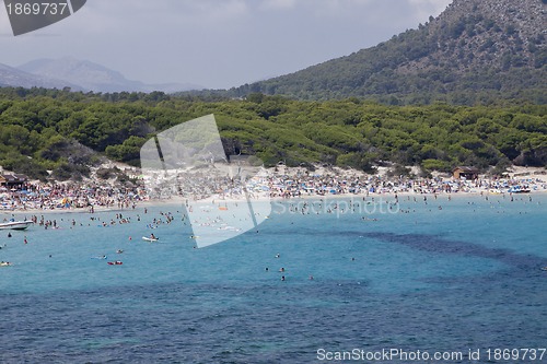 Image of blue sea and blue sky holidays vacation summer meditteranean 