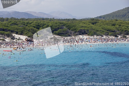 Image of blue sea and blue sky holidays vacation summer meditteranean 