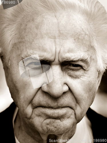 Image of Unhappy old man