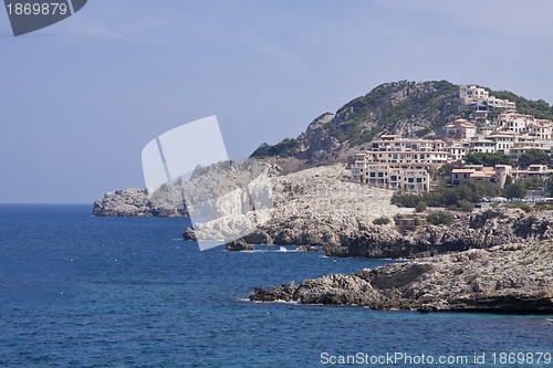 Image of blue sea and blue sky holidays vacation summer meditteranean 
