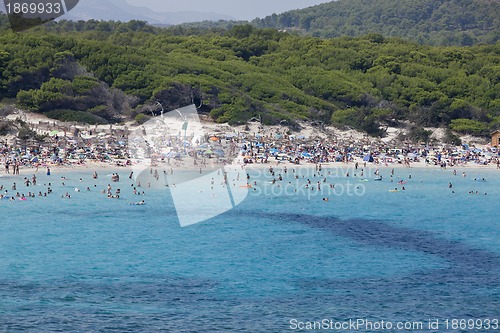Image of blue sea and blue sky holidays vacation summer meditteranean 