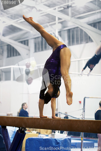 Image of Gymnast on beam
