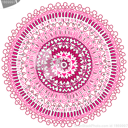 Image of Hand made ornamental round lace