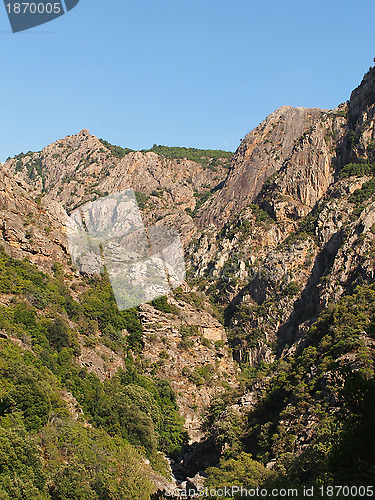 Image of spelunca gorges, Corsica, France.