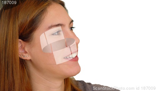 Image of Happy girl isolated