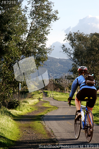 Image of Man riding his bike