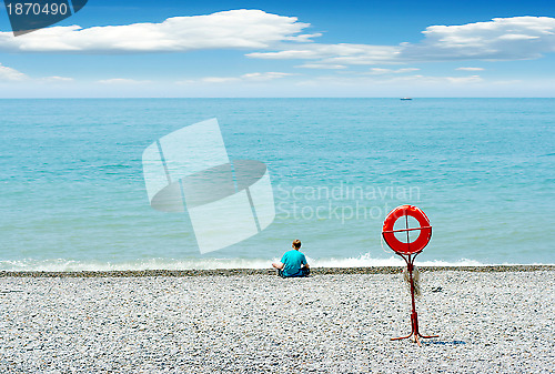 Image of solar sea beach